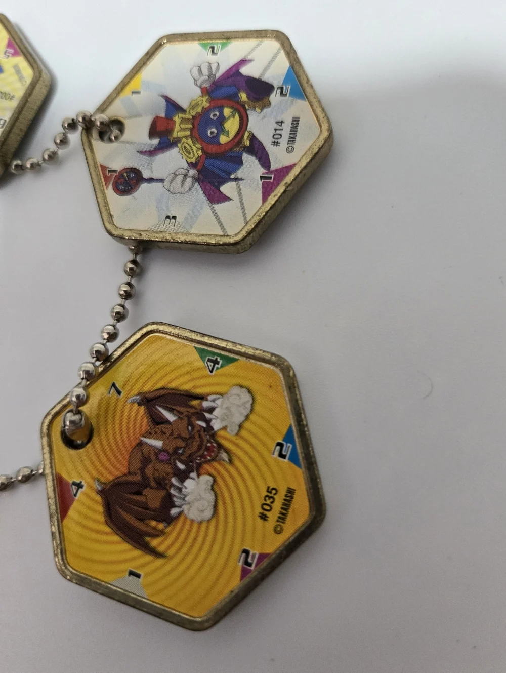 Lot of Vintage Yu-Gi-Oh Hexors Battle Tiles Medallions Metal Pendants Takahashi